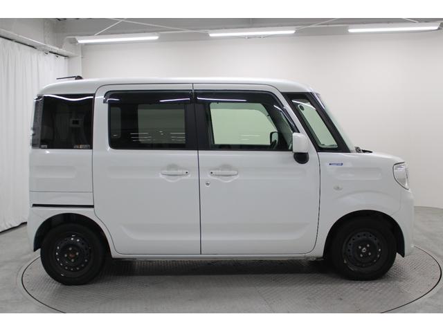 スペーシア ハイブリッドX 社外フルセグナビ ETC 両側パワースライド シートヒーター フロアマット サイドバイザー 天井サーキュレーター フルフラットシート アームレストコンソール アイドリングストップ オートエアコン(11枚目)