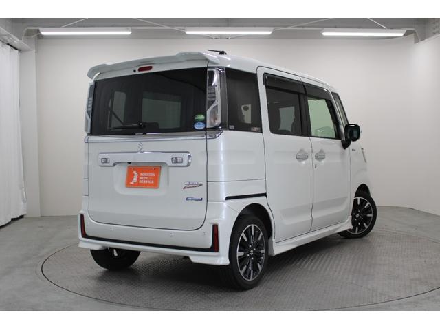 スペーシアカスタム ハイブリッドXS 社外8インチナビ ETC 全方位カメラ 前後ドライブレコーダー サイドバイザー フロアマット ハーフレザーシート 純正アルミホイール LEDヘッドライト 天井サーキュレーター ヘッドアップディスプレイ(7枚目)