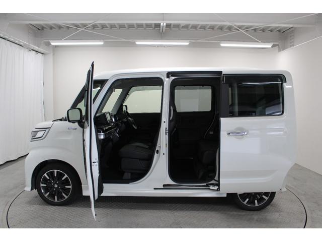 スペーシアカスタム ハイブリッドXS 社外8インチナビ ETC 全方位カメラ 前後ドライブレコーダー サイドバイザー フロアマット ハーフレザーシート 純正アルミホイール LEDヘッドライト 天井サーキュレーター ヘッドアップディスプレイ(10枚目)