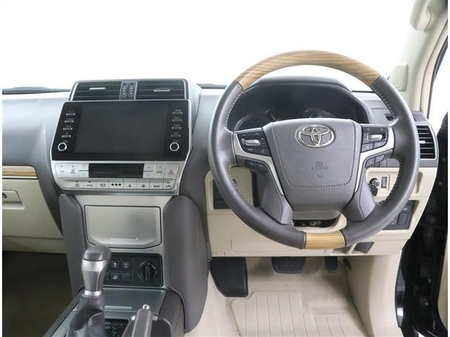 ランドクルーザープラド TX Lパッケージ トヨタ認定中古車 衝突被害軽減システム 本革 シートベンチレーション 4WD ブラインドスポットモニター メモリーナビ 全周囲カメラ ミュージックプレイヤー接続 ETC ディーゼル スマートキー(5枚目)
