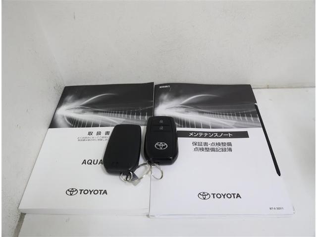 アクア Ｇ　メモリーナビ　前後ドライブレコーダー　１００Ｖ電源　バックカメラ　衝突被害軽減システム　ＥＴＣ　ドラレコ　ＬＥＤヘッドランプ　ワンオーナー　記録簿（28枚目）