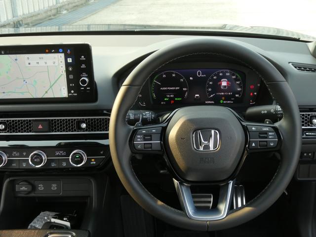 シビック e:HEVEX デモカー CONNECTディスプレー バックカメラ ドラレコ ETC アダプティブクルーズコントロール シートヒーター Bluetooth USB入力端子 LEDヘッドライト 衝突被害軽減ブレーキ(35枚目)