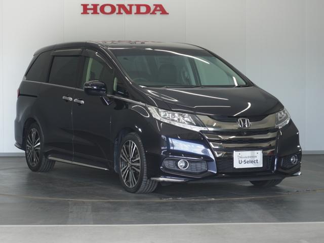 オデッセイ アブソルート・EX 1年保証ナビ後席モニタ-全周囲カメETC両電扉 アダプティブクルーズコントロール Bluetooth パドルシフト LEDヘッドライト オットマンシート スペアキー有り Wエアコン 純正アルミホイール(15枚目)