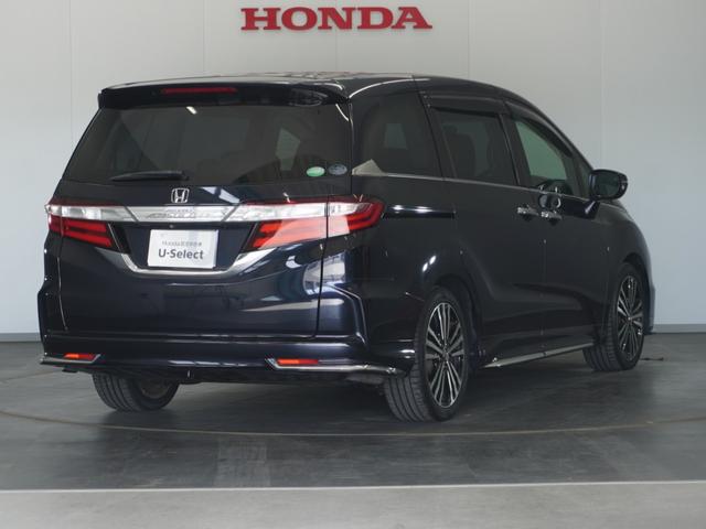 オデッセイ アブソルート・EX 1年保証ナビ後席モニタ-全周囲カメETC両電扉 アダプティブクルーズコントロール Bluetooth パドルシフト LEDヘッドライト オットマンシート スペアキー有り Wエアコン 純正アルミホイール(16枚目)