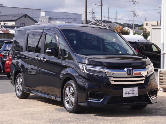 ステップワゴンスパーダ スパーダハイブリッドＧ・ＥＸホンダセンシング　ワンオーナー　７インチナビ　バックカメラ　ドラレコ　ＥＴＣ　アダプティブクルーズコントロール　両側電動スライドドア　Ｂｌｕｅｔｏｏｔｈ　ＬＥＤヘッドライト　衝突被害軽減ブレーキ　純正アルミホイール（24枚目）