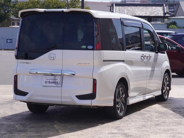 ステップワゴンスパーダ スパーダ　ワンオーナー　９インチナビ　バックカメラ　ドラレコ　ＥＴＣ　クルーズコントロール　両側電動スライドドア　Ｂｌｕｅｔｏｏｔｈ　ＬＥＤヘッドライト　衝突被害軽減ブレーキ　純正アルミホイール　禁煙車（3枚目）
