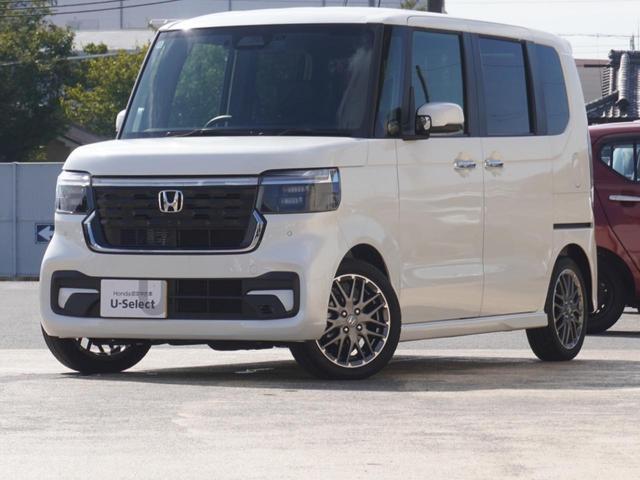 N-BOXカスタム ターボ デモカー 9インチナビ 全周囲カメラ ドラレコ ETC アダプティブクルーズコントロール 両側電動スライドドア シートヒーター Bluetooth LEDヘッドライト 衝突被害軽減ブレーキ(2枚目)