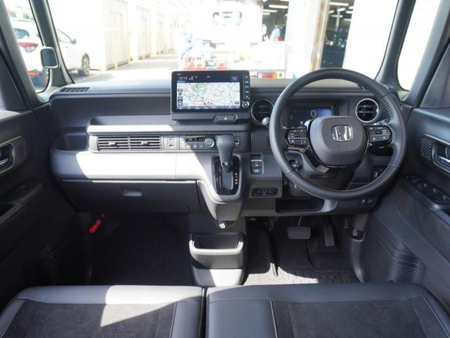 N-BOXカスタム ターボ デモカー 9インチナビ 全周囲カメラ ドラレコ ETC アダプティブクルーズコントロール 両側電動スライドドア シートヒーター Bluetooth LEDヘッドライト 衝突被害軽減ブレーキ(10枚目)