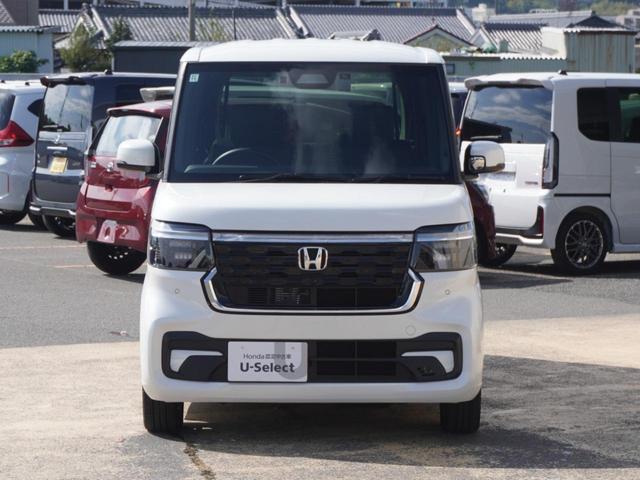 N-BOXカスタム ターボ デモカー 9インチナビ 全周囲カメラ ドラレコ ETC アダプティブクルーズコントロール 両側電動スライドドア シートヒーター Bluetooth LEDヘッドライト 衝突被害軽減ブレーキ(14枚目)