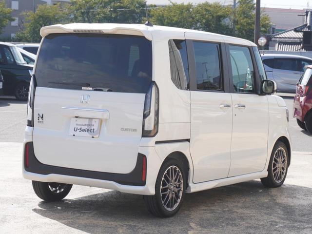 N-BOXカスタム ターボ デモカー 9インチナビ 全周囲カメラ ドラレコ ETC アダプティブクルーズコントロール 両側電動スライドドア シートヒーター Bluetooth LEDヘッドライト 衝突被害軽減ブレーキ(16枚目)