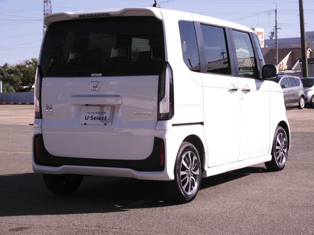 Ｎ－ＢＯＸカスタム ベースグレード　当社デモカ－（試乗車）　大画面９型コネクトナビ　Ｒカメラ　連動ドラレコ　ＥＴＣ　両側電動スライドドア　シートヒーター　Ｂｌｕｅｔｏｏｔｈ　ＬＥＤヘッドライト　電子パーキング　衝突軽減ブレーキ　禁煙車（14枚目）