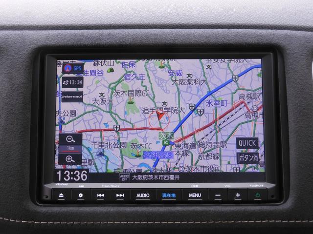 ヴェゼル ハイブリッドＲＳ・ホンダセンシング　ワンオーナー　８インチナビ（ＶＸＭ－１９５ＶＦＥｉ）　フルセグ　バックカメラ　ＥＴＣ　スマートキー　シートヒーター　ＬＥＤオートライト　１８インチアルミ　パドルシフト　Ｆドラレコ　衝突被害軽減ブレーキ（3枚目）