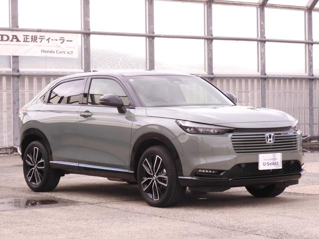 ヴェゼル e:HEVZ・PLaYパッケージ デモカー 9インチナビ 全周囲カメラ ドラレコ ETC2.0対応 アダプティブクルーズコントロール シートヒーター Bluetooth LEDヘッドライト 減速セレクター 純正アルミホイール 禁煙車(28枚目)