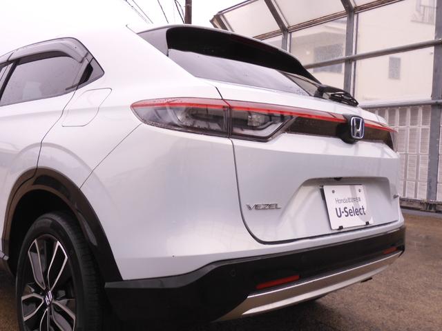 ヴェゼル ｅ：ＨＥＶＺ　ワンオーナー　タイヤ４本交換特典付き　９インチナビ　全周囲カメラ　前後ドラレコ　ナビ連動ＥＴＣ２．０　前席シートヒーター　Ｂｌｕｅｔｏｏｔｈ　ＬＥＤヘッドライト　ハンドルヒーター　減速セレクター（35枚目）