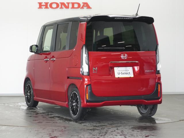 N-BOXカスタム ターボコーディネートスタイル 2年保証ナビDレコRカメETC両電扉BT地デジ 車内カメラ 渋滞追従クルーズ Bluetooth パドルシフト 障害物センサー シートヒーター オートハイビーム 15インチ純正アルミホイール(18枚目)