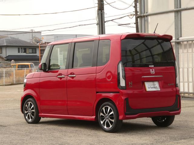 N-BOXカスタム コーディネートスタイル デモカー 9インチナビ バックカメラ ドラレコ ETC アダプティブクルーズコントロール 両側電動スライドドア シートヒーター Bluetooth LEDヘッドライト 衝突被害軽減ブレーキ 禁煙車(7枚目)