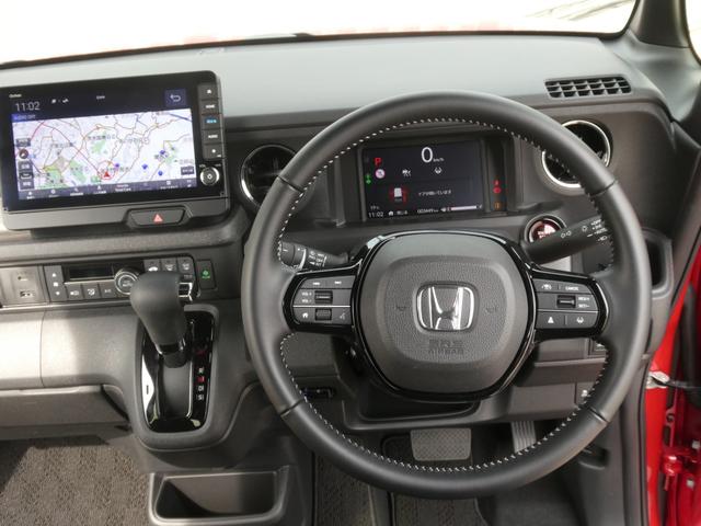 N-BOXカスタム コーディネートスタイル デモカー 9インチナビ バックカメラ ドラレコ ETC アダプティブクルーズコントロール 両側電動スライドドア シートヒーター Bluetooth LEDヘッドライト 衝突被害軽減ブレーキ 禁煙車(13枚目)