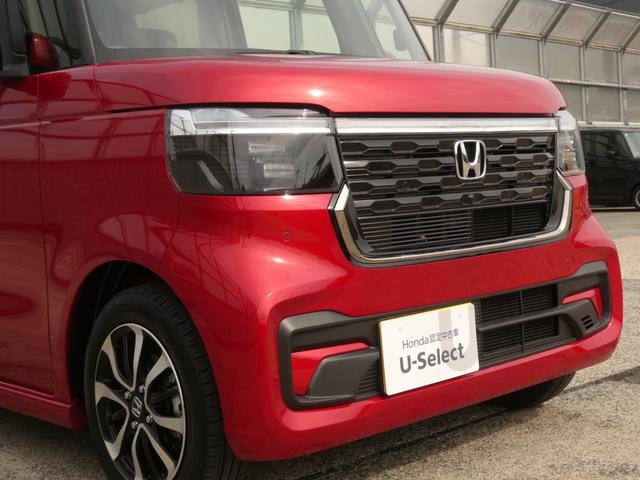 N-BOXカスタム コーディネートスタイル デモカー 9インチナビ バックカメラ ドラレコ ETC アダプティブクルーズコントロール 両側電動スライドドア シートヒーター Bluetooth LEDヘッドライト 衝突被害軽減ブレーキ 禁煙車(32枚目)