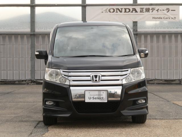 ステップワゴンスパーダ Ｓ　ワンオーナー車　７インチナビ（純正用品　ＶＸＨ－０９８ＣＶＵ）　バックカメラ　ＥＴＣ　ＨＩＤヘッドライト　片側電動スライドドア　パドルシフト　オートエアコン　電動格納ドアミラー　純正アルミ　ＡＢＳ（12枚目）