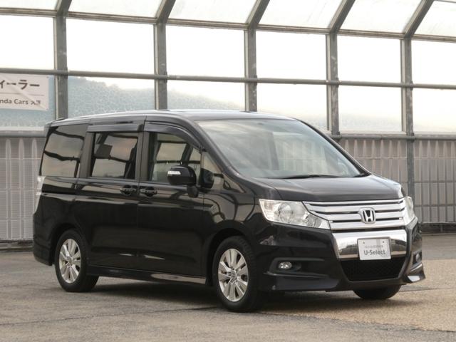 ステップワゴンスパーダ Ｓ　ワンオーナー車　７インチナビ（純正用品　ＶＸＨ－０９８ＣＶＵ）　バックカメラ　ＥＴＣ　ＨＩＤヘッドライト　片側電動スライドドア　パドルシフト　オートエアコン　電動格納ドアミラー　純正アルミ　ＡＢＳ（28枚目）