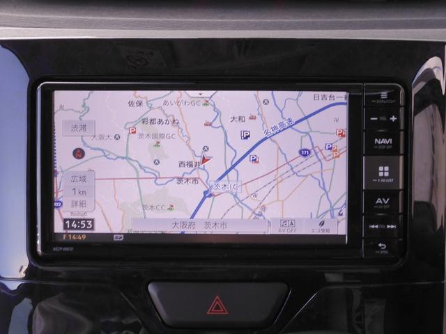 タント カスタムＲＳトップエディションＳＡＩＩ　純正ナビ　リアカメラ　フルセグ　Ｂｌｕｅｔｏｏｔｈ　音楽録音　ＬＥＤオートライト　衝突軽減ブレーキ　アイドリングストップ　スマートキー２個　本革ステアリング（3枚目）