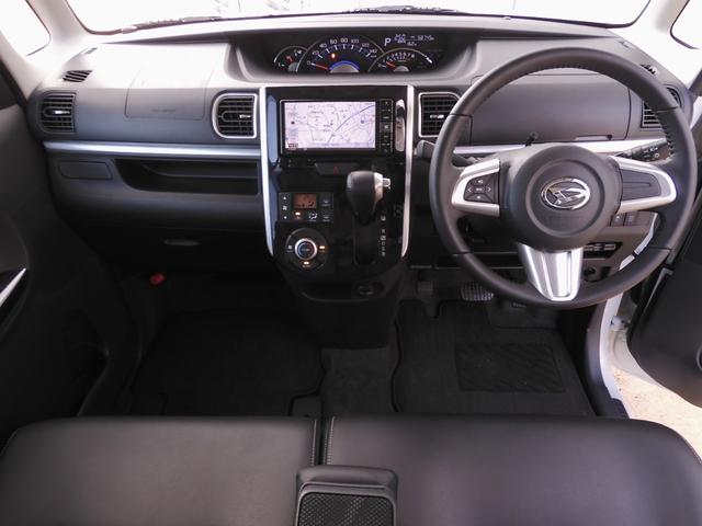 タント カスタムＲＳトップエディションＳＡＩＩ　純正ナビ　リアカメラ　フルセグ　Ｂｌｕｅｔｏｏｔｈ　音楽録音　ＬＥＤオートライト　衝突軽減ブレーキ　アイドリングストップ　スマートキー２個　本革ステアリング（8枚目）