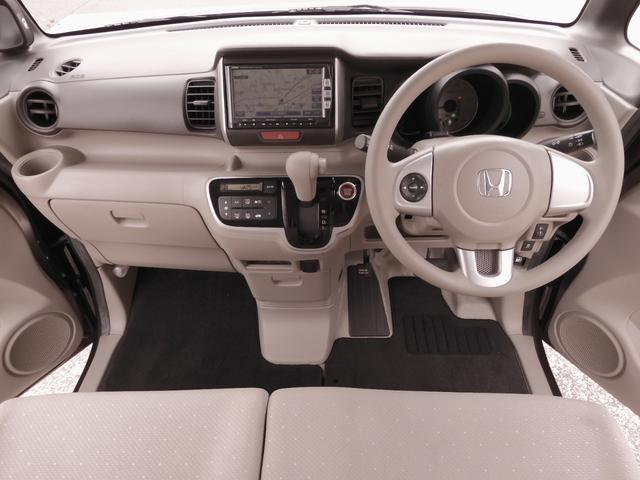 N-BOX G・Lパッケージ ワンオーナー 7インチナビ バックカメラ ETC 片側電動スライドドア Bluetooth スマートキー オートエアコン CD DVD Bluetooth接続 電格ミラー アイドリングストップ 禁煙車(7枚目)