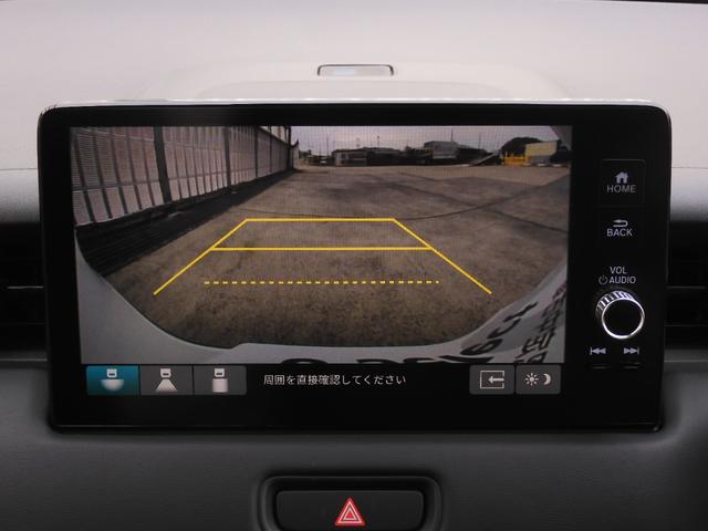 ヴェゼル ｅ：ＨＥＶＸ　ワンオーナー　９インチナビ　バックカメラ　ドラレコ　ＥＴＣ２．０　渋滞追従クルーズ　Ｂｌｕｅｔｏｏｔｈ　障害物センサー　減速セレクター　オートハイビーム　ヒルダウンアシスト　純正アルミホイール　禁煙車（4枚目）