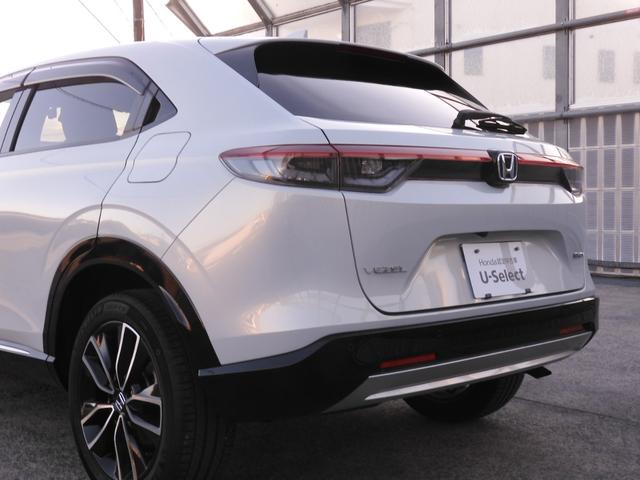 ヴェゼル ｅ：ＨＥＶＺ　ワンオーナー　９インチナビ　バックカメラ　ドラレコ　ＥＴＣ　渋滞追従クルーズ　Ｂｌｕｅｔｏｏｔｈ　障害物センサー　シートヒーター　ダウンヒルアシスト　ハンドルヒーター　本革巻ハンドル　オートハイビーム（37枚目）