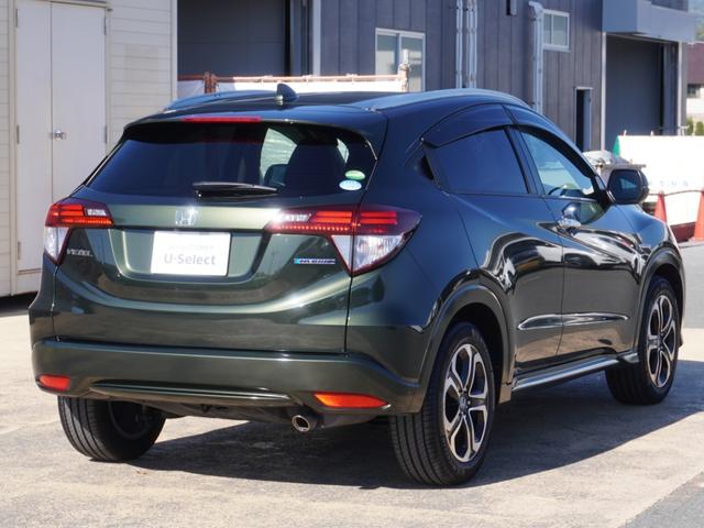 ヴェゼル ハイブリッドＺ・ホンダセンシング　ワンオーナー車　純正７インチナビ　フルセグ　リアカメラ　ＥＴＣ　衝突軽減ブレーキ　シートヒーター　パドルシフト　レーンアシスト　ＬＥＤオートライト・フォグライト　アイドリングストップ　アルミ　ＵＳＢ（14枚目）