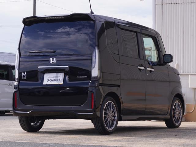 Ｎ－ＢＯＸカスタム ターボ　カーオーディオ　バックカメラ　ドラレコ　ＥＴＣ　渋滞追従クルーズ　両側電動スライドドア　シートヒーター　Ｂｌｕｅｔｏｏｔｈ　障害物センサー　オートハイビーム　デイライト　純正アルミホイール　禁煙車（16枚目）