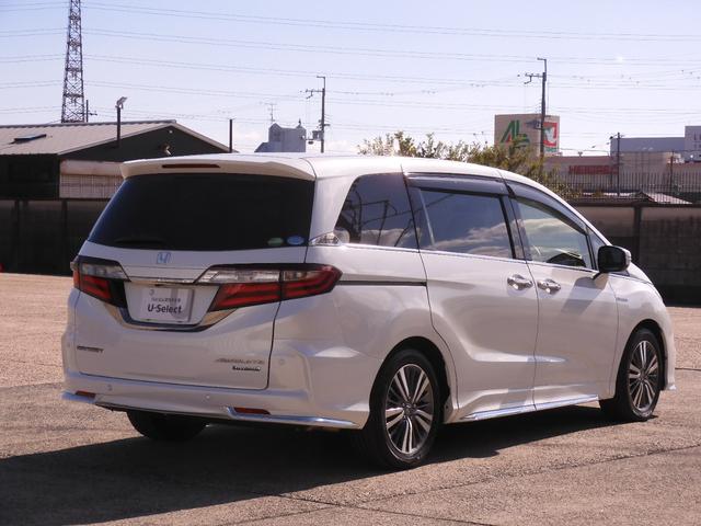 オデッセイハイブリッド ハイブリッドアブソルート・ＥＸホンダセンシング　９インチメモリーナビ　全周囲カメラ　ＥＴＣ２．０　渋滞追従クルーズ　両側電動スライドドア　シートヒーター　Ｂｌｕｅｔｏｏｔｈ　ブラインドスポット　障害物センサー　オットマン　禁煙車　スペアキー有り（15枚目）