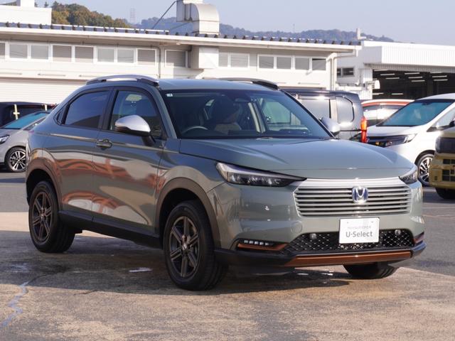 ヴェゼル ｅ：ＨＥＶＸ・ＨｕＮＴパッケージ　デモカー　９インチナビ　バックカメラ　ドラレコ　ＥＴＣ　渋滞追従クルーズコントロール　Ｂｌｕｅｔｏｏｔｈ　ＵＳＢ入力端子　ＬＥＤヘッドライト　衝突被害軽減ブレーキ　純正アルミホイール　禁煙車（25枚目）