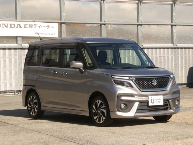 ソリオバンディット ハイブリッドＭＶ　ワンオーナー　９インチメモリーナビ　全周囲カメラ　ドラレコ　ＥＴＣ　アダプティブクルーズコントロール　片側電動両側スライドドア　シートヒーター　ＬＥＤヘッドライト　衝突被害軽減ブレーキ　禁煙車（11枚目）