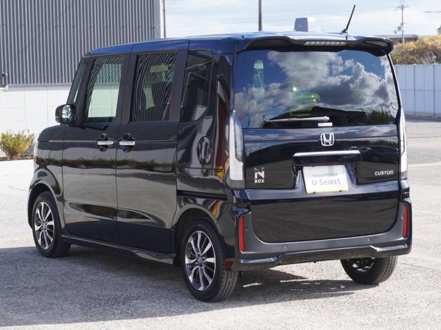 Ｎ－ＢＯＸカスタム ベースグレード　デモカー　９インチ純正ナビ　ドラレコ　ＥＴＣ　バックカメラ　両側電動スライドドア　渋滞追従クルーズ　Ｂｌｕｅｔｏｏｔｈ　障害物センサー　シートヒーター　デイライト　オートハイビーム　禁煙車　スペアキー（7枚目）