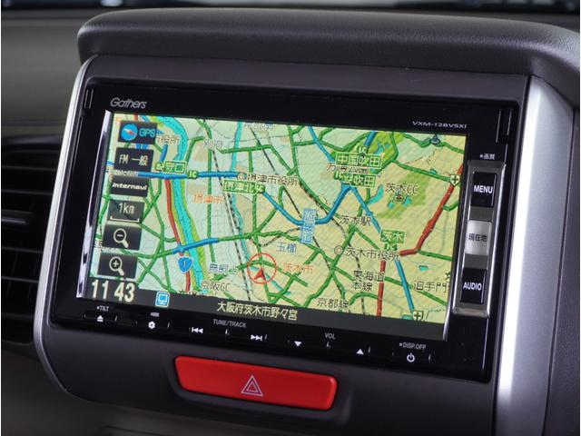 N-BOX G・Lパッケージ ナビ バックカメラ ETC 両側電動スライドドア HIDヘッドライト 横滑り防止装置 スマートキー プッシュスタート USB接続端子 DVD ワンセグTV(3枚目)