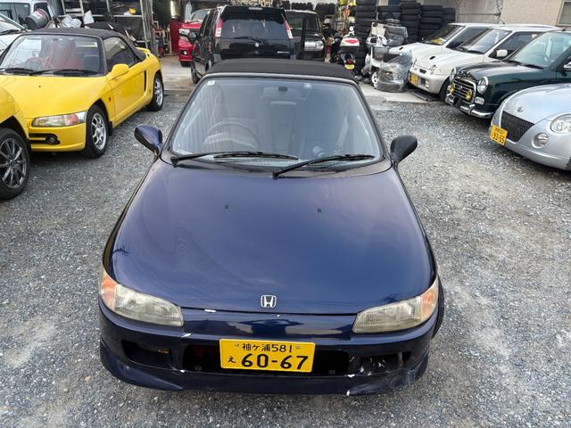 ビート ベースグレード アメリカロビンス製キャンパス幌 ガラスウインド PW ETC マニュアルエアコン カセット(3枚目)