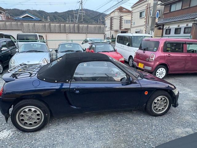 ビート ベースグレード アメリカロビンス製キャンパス幌 ガラスウインド PW ETC マニュアルエアコン カセット(9枚目)