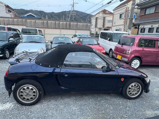 ビート ベースグレード アメリカロビンス製キャンパス幌 ガラスウインド PW ETC マニュアルエアコン カセット(10枚目)