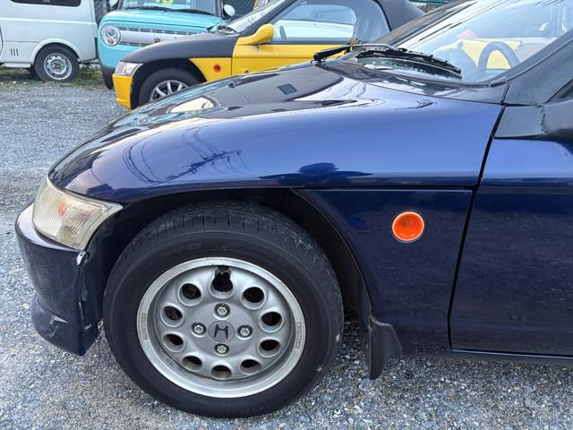 ビート ベースグレード アメリカロビンス製キャンパス幌 ガラスウインド PW ETC マニュアルエアコン カセット(23枚目)