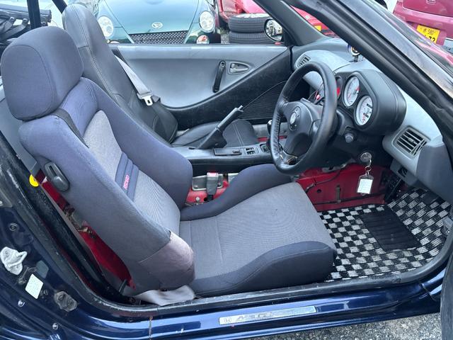 ビート ベースグレード アメリカロビンス製キャンパス幌 ガラスウインド PW ETC マニュアルエアコン カセット(29枚目)