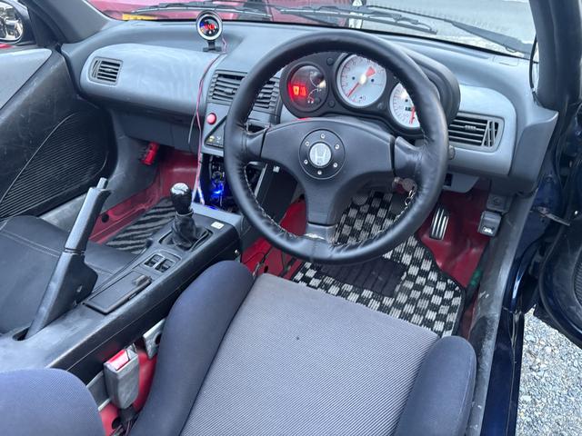 ビート ベースグレード アメリカロビンス製キャンパス幌 ガラスウインド PW ETC マニュアルエアコン カセット(30枚目)