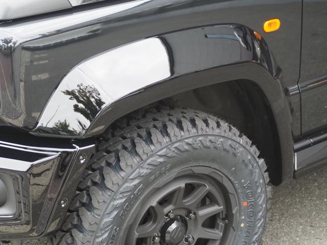 ジムニーノマド FC ZEUS製バンパーカバー・フェンダートリム・ボンネットフード・フロントグリル・ボンネットプロテクター・リアウィング・2本出しマフラー 16インチAW(背面タイヤ付)(6枚目)