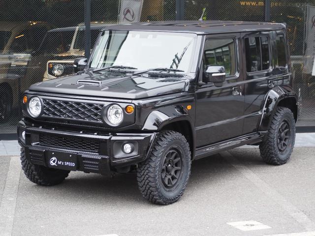 ジムニーノマド FC ZEUS製バンパーカバー・フェンダートリム・ボンネットフード・フロントグリル・ボンネットプロテクター・リアウィング・2本出しマフラー 16インチAW(背面タイヤ付)(53枚目)