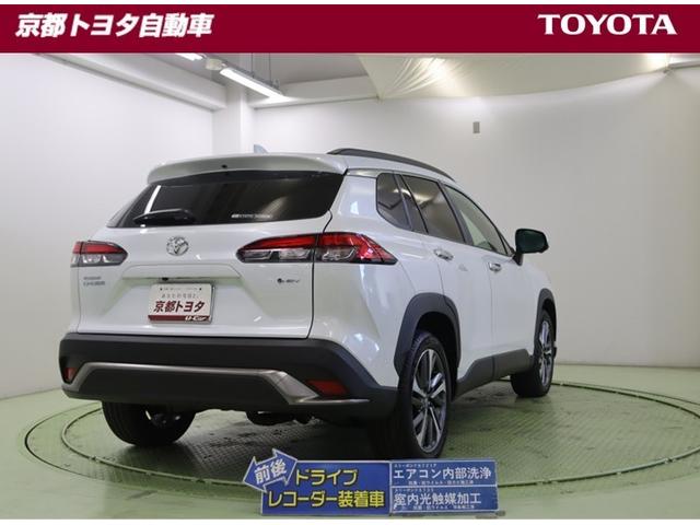 カローラクロス ハイブリッド　Ｚ　電動シート　半革シート　衝突軽減ブレ　メモリーナビ　ＬＥＤライト　オートクルーズコントロール　ミュージックプレイヤー接続可　キーレス　アルミホイール　フルセグＴＶ　ドラレコ　４ＷＤ　スマートキー（3枚目）