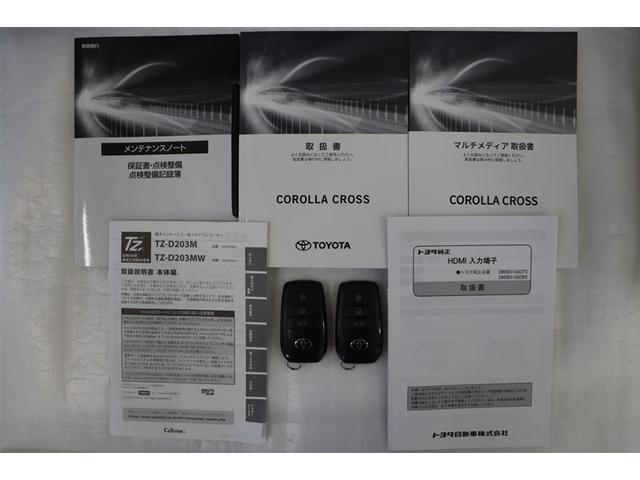 カローラクロス ハイブリッド　Ｚ　電動シート　半革シート　衝突軽減ブレ　メモリーナビ　ＬＥＤライト　オートクルーズコントロール　ミュージックプレイヤー接続可　キーレス　アルミホイール　フルセグＴＶ　ドラレコ　４ＷＤ　スマートキー（38枚目）