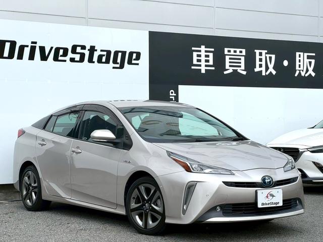 プリウス Aツーリングセレクション 禁煙車 純正9インチナビ フルセグ Bluetooth ETC2.0 黒革シート シートヒーター パワーシート 衝突軽減ブレーキ パーキングアシスト BSM HUD Aハイビーム ドラレコ 点検整備付(7枚目)