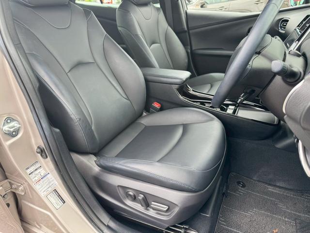 プリウス Aツーリングセレクション 禁煙車 純正9インチナビ フルセグ Bluetooth ETC2.0 黒革シート シートヒーター パワーシート 衝突軽減ブレーキ パーキングアシスト BSM HUD Aハイビーム ドラレコ 点検整備付(12枚目)