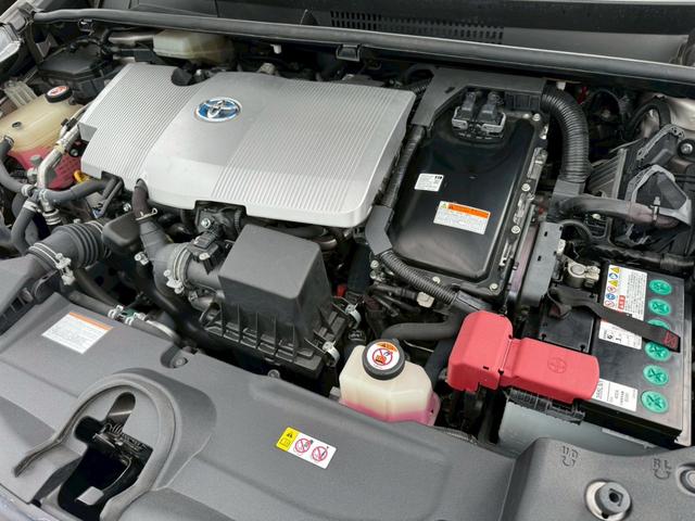 プリウス Aツーリングセレクション 禁煙車 純正9インチナビ フルセグ Bluetooth ETC2.0 黒革シート シートヒーター パワーシート 衝突軽減ブレーキ パーキングアシスト BSM HUD Aハイビーム ドラレコ 点検整備付(37枚目)
