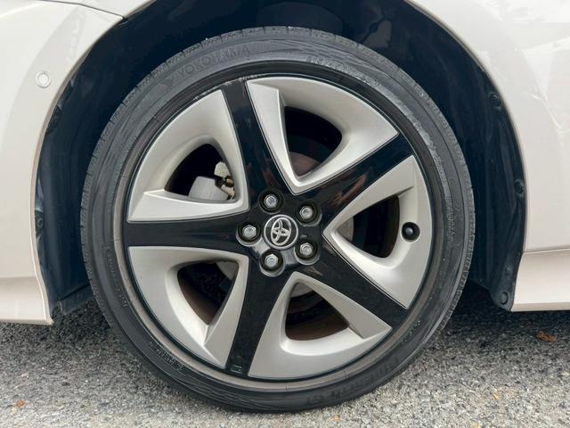 プリウス Aツーリングセレクション 禁煙車 純正9インチナビ フルセグ Bluetooth ETC2.0 黒革シート シートヒーター パワーシート 衝突軽減ブレーキ パーキングアシスト BSM HUD Aハイビーム ドラレコ 点検整備付(43枚目)